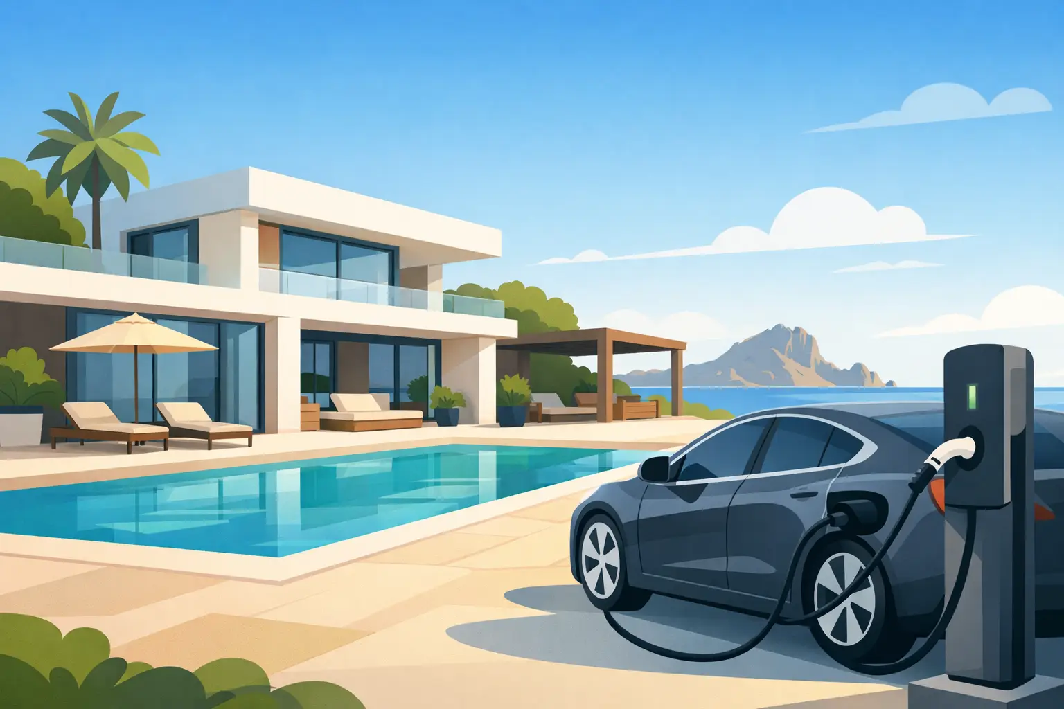 Ibiza Villa With EV Charger for Long Stays