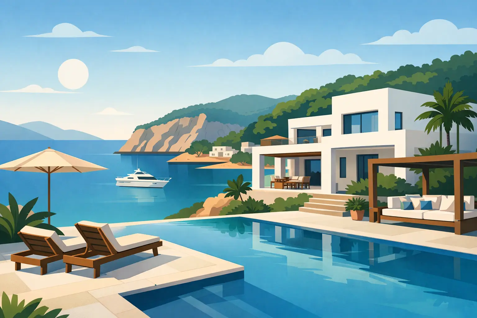 Private Villa Cala Llonga Ibiza for Longer Stays
