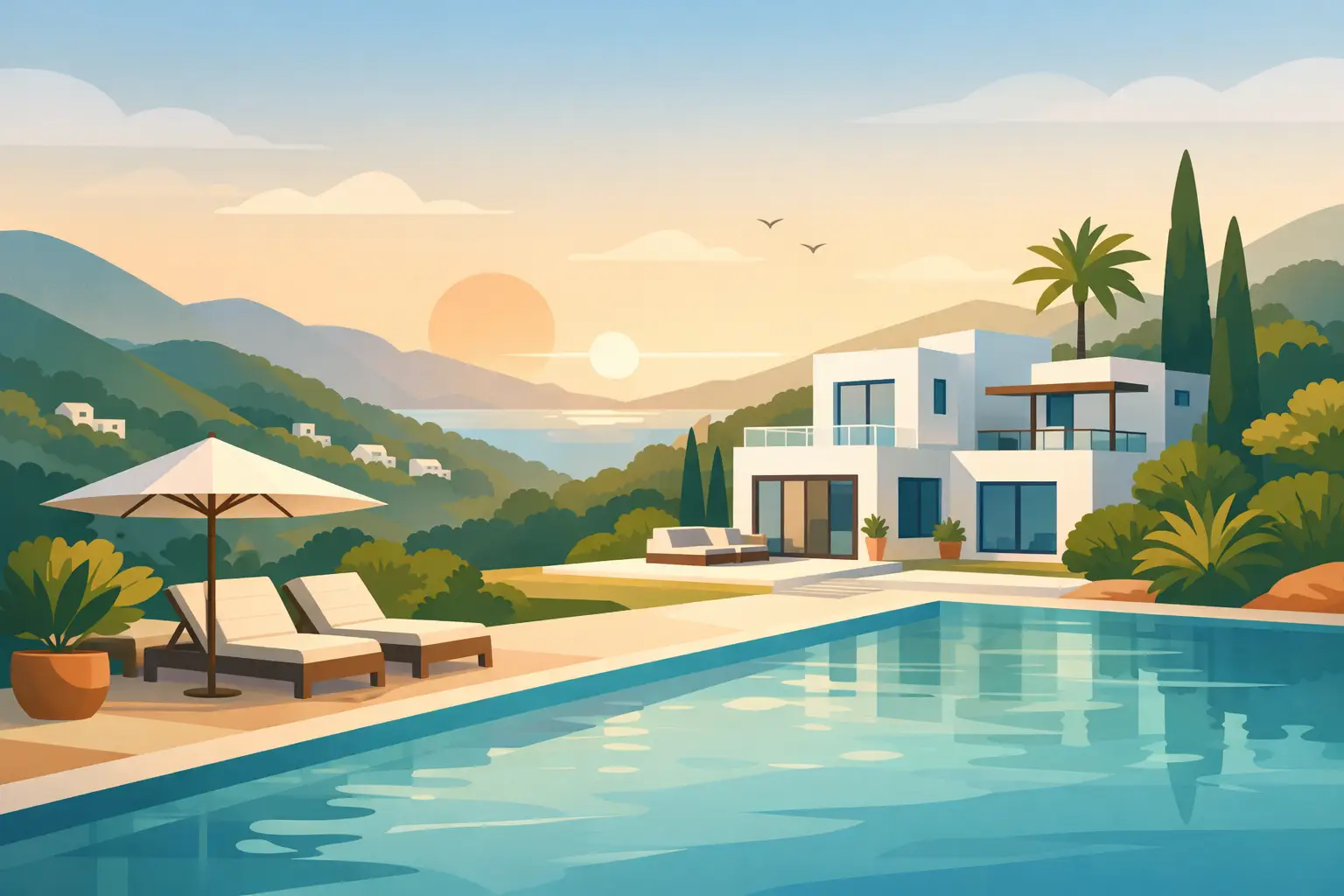 Quiet Villa in Ibiza Hills for Longer Stays