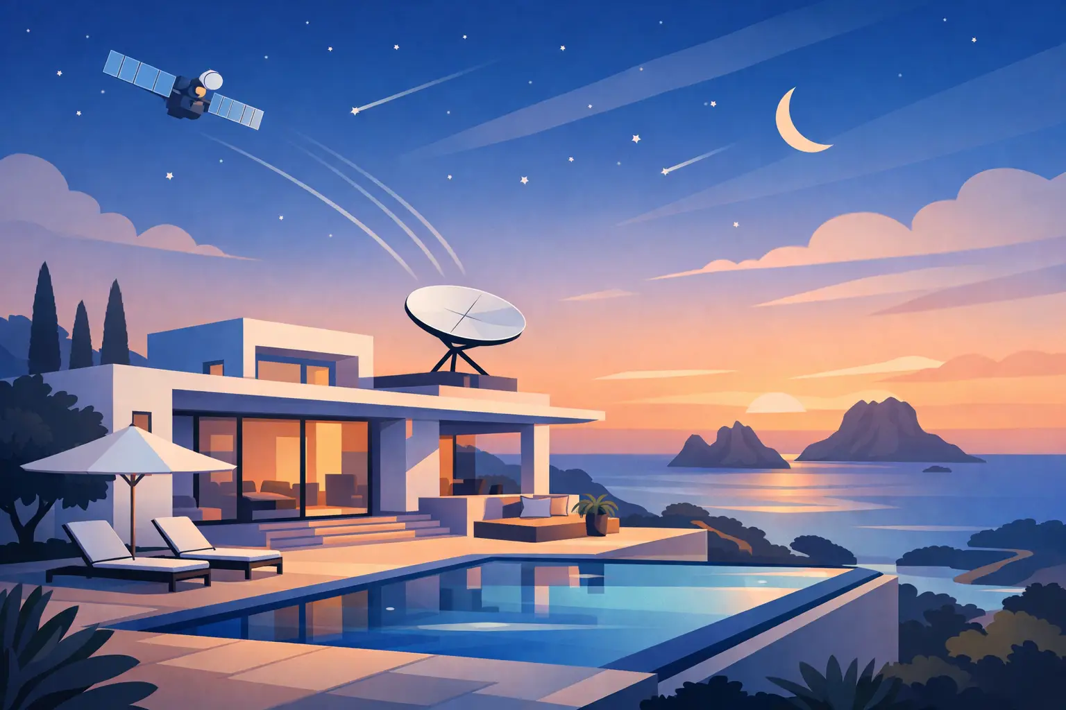 Villa with Starlink WiFi Ibiza for Long Stays